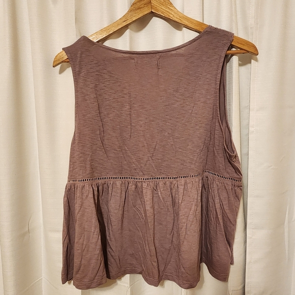 NEW Lucky Brand Lace Trim Sleeveless Top Lavender Purple - Picture 5 of 9